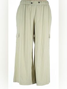 Livi Wide Leg Cargo Pants in Light Khaki